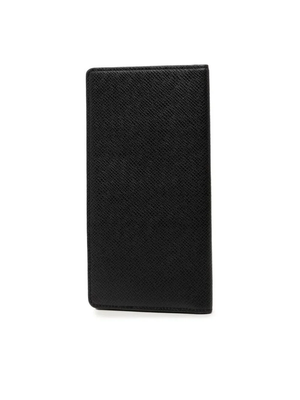 Louis Vuitton Taiga Portoballe Carte Cles Bifold Wallet Black Leather